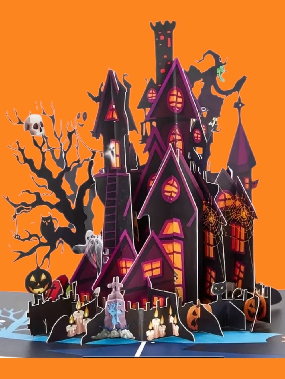 Halloween Haunted House Pop-Up Card / Decoration